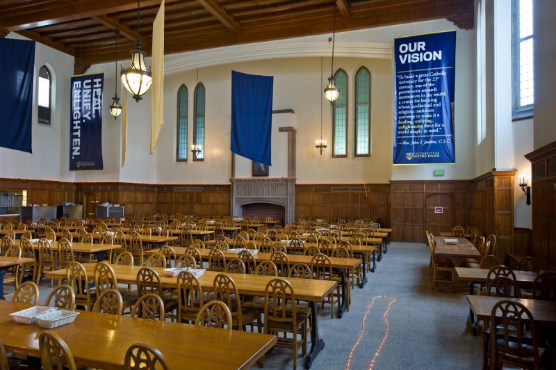 notre dame dining room university