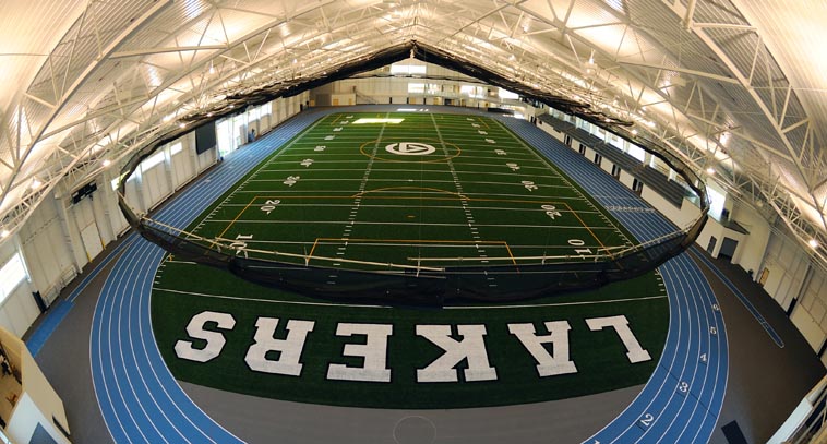 GVSU indoor field and track.