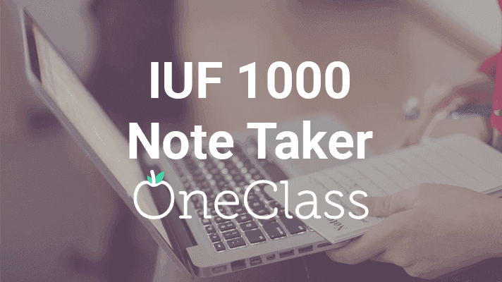 Iuf 1000 Note Taker At The University Of Florida