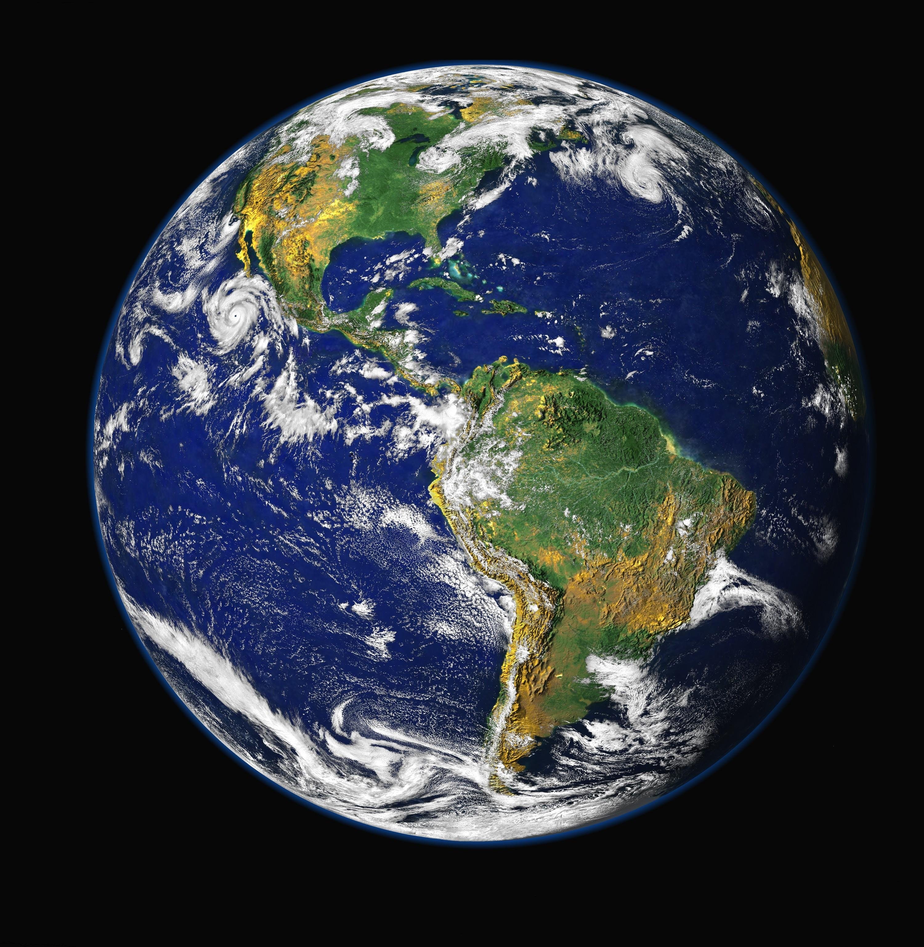 The Earth as seen from space
