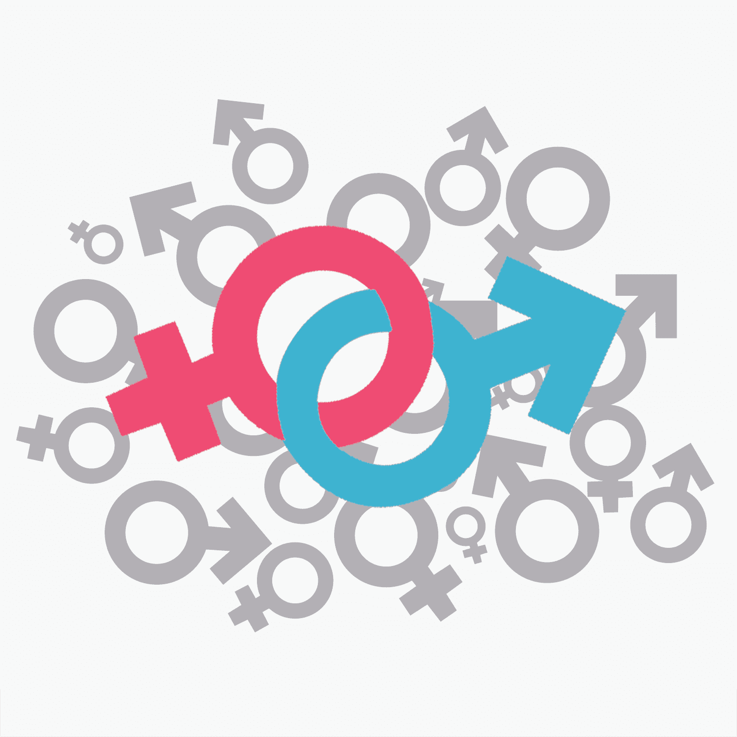 This image is of the two symbols for gender, and it ties in nicely with human sexuality as a course!
