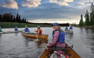 An image of people canoeing.