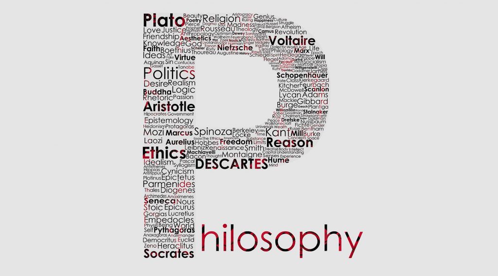 An image of the word philosophy.