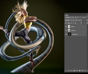 Image being edited in Photoshop.