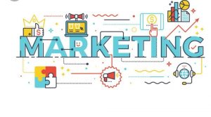 An image of the word marketing.