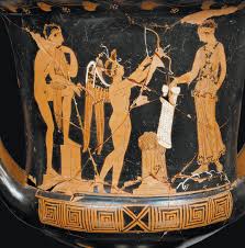 This is an image of a vase from Ancient Greece.