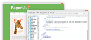 HTML code screenshot together with the html web page screenshot