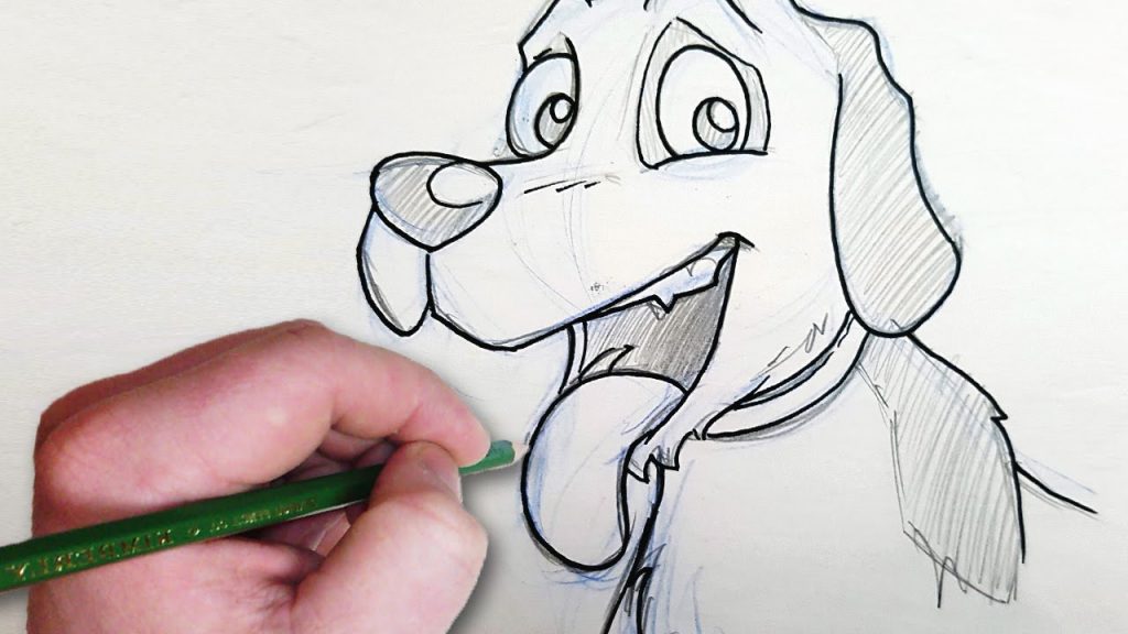 A drawing of a dog.