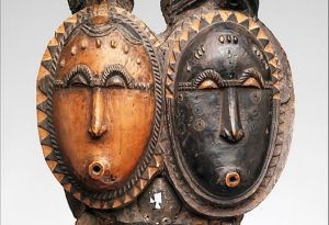 "Mblo Twin Mask (Nda)" an art from Africa