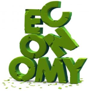 An image of the word economy.