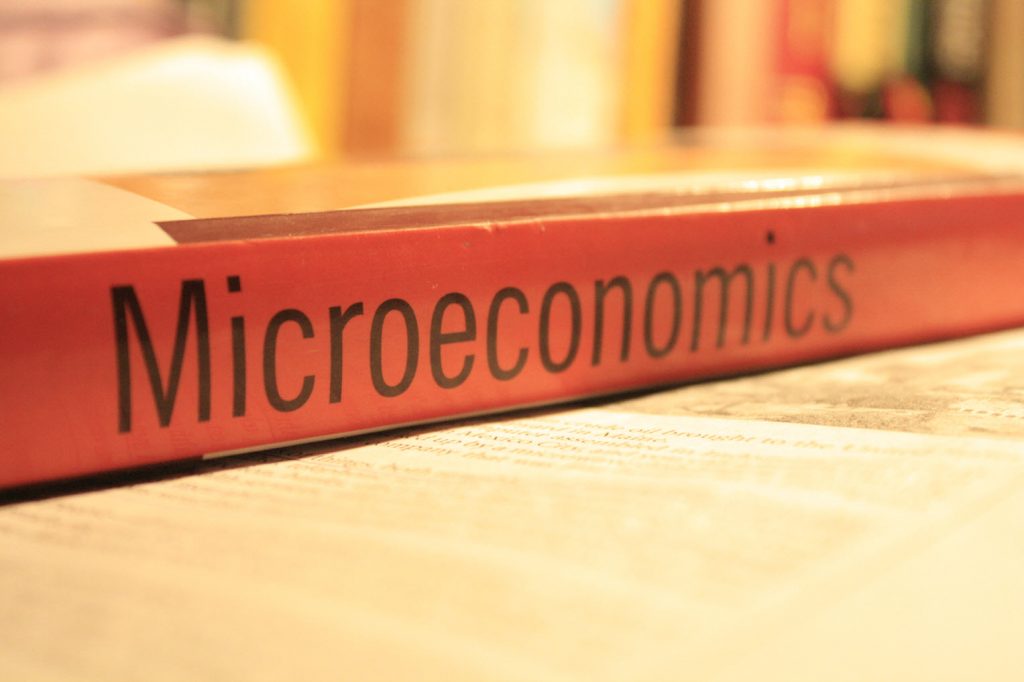 The spine of a microeconomics textbook.