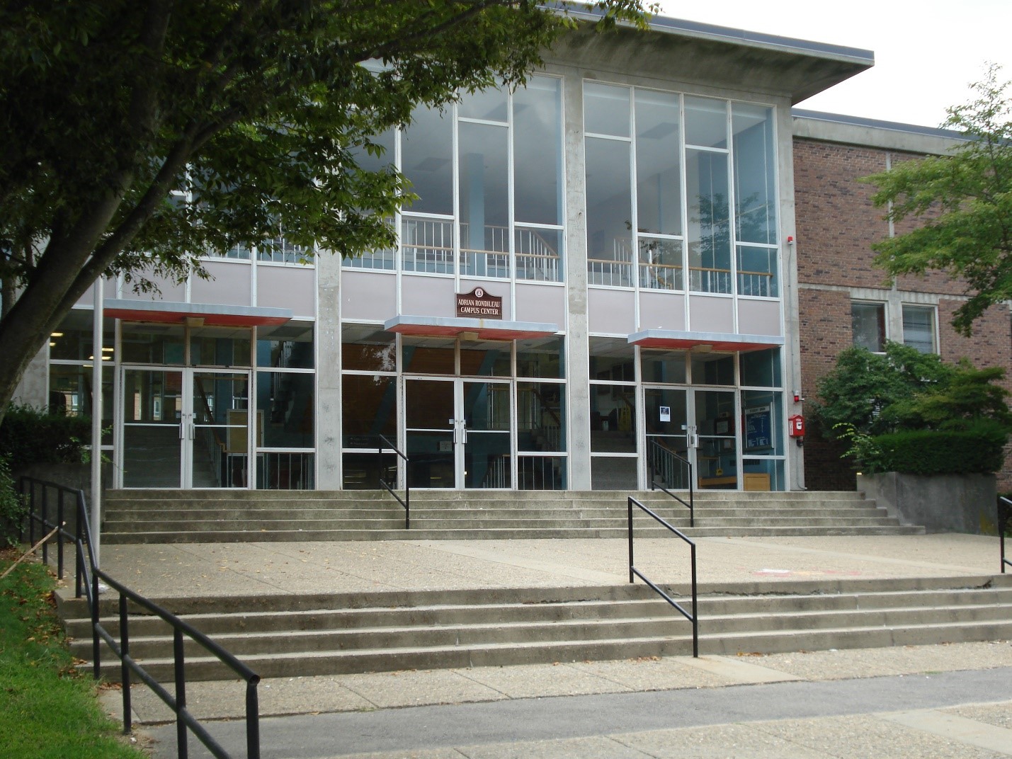 Front view of the Adrian Campus Center