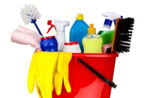 Supplies that can be used for cleaning.