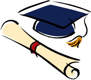 Diploma and Graduation Hat