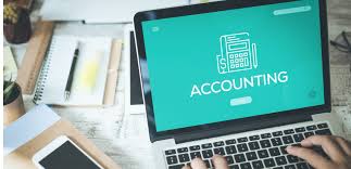 accounting on a laptop