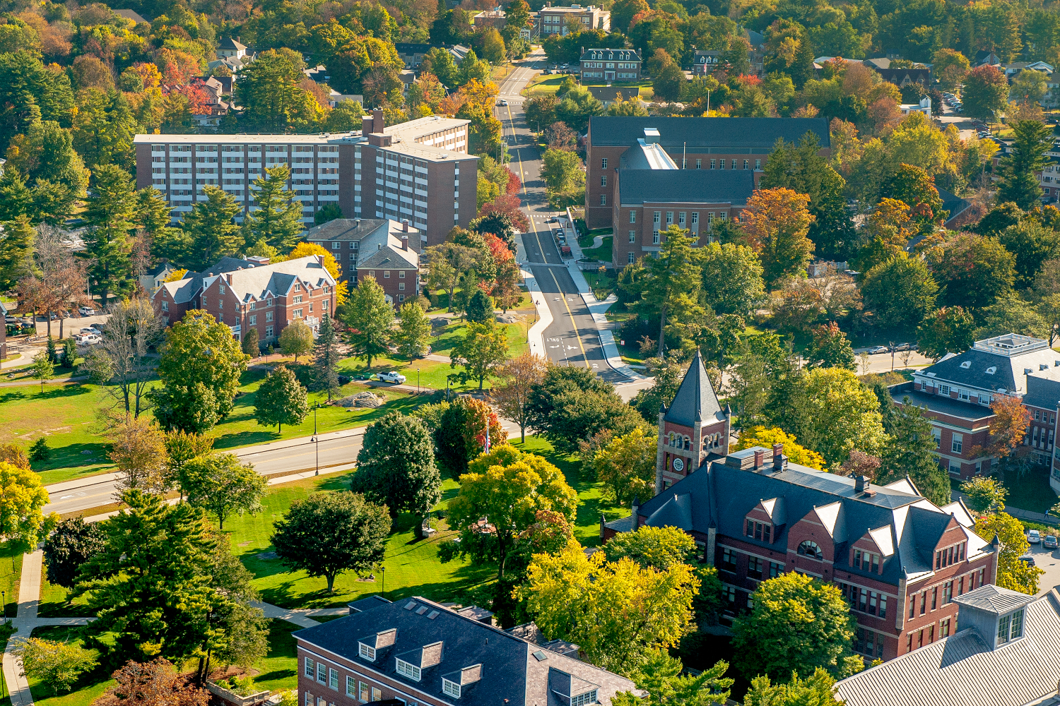 An aerial view of UNH