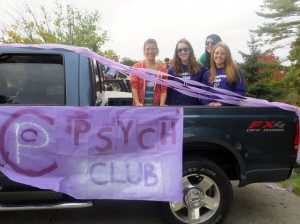 Psychology Club at the Homecoming Parade