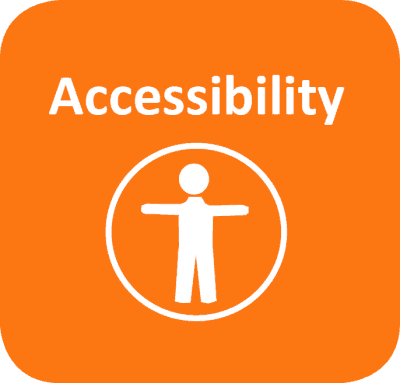 Accessibility icon graphic logo