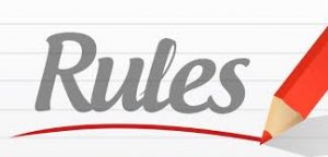 Red pen underlining rules