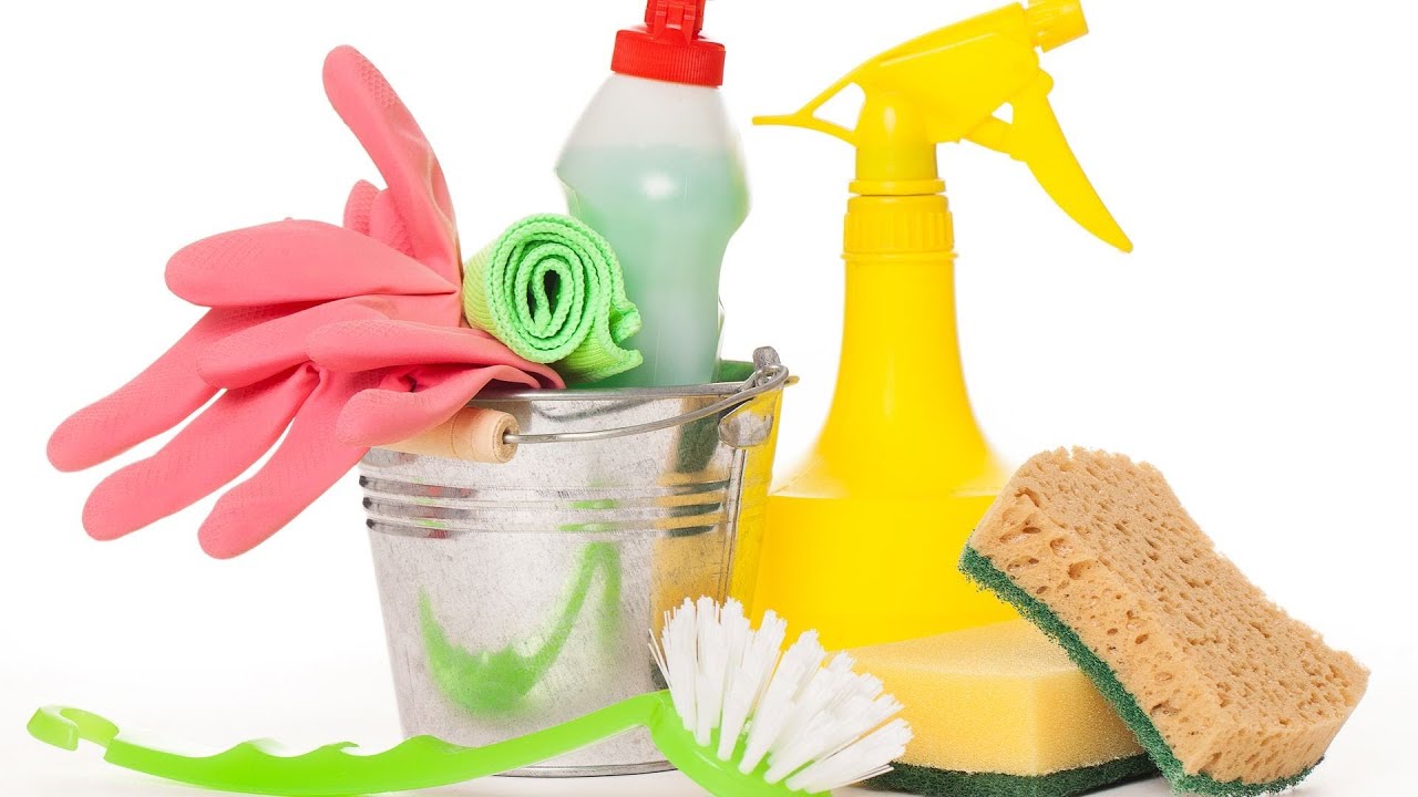 An image of cleaning supplies