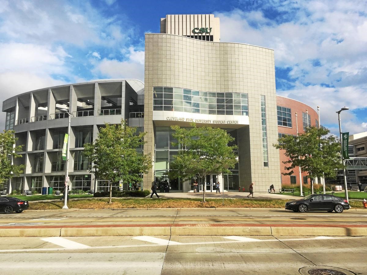 The main building at Cleveland State University
