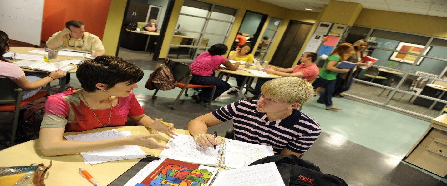 Students cited in groups at the writing center