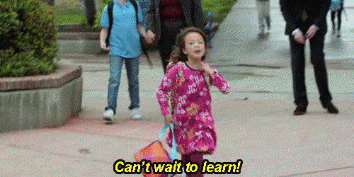 No student feels this way when heading to class. 