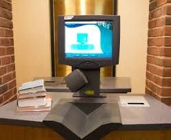 A computer for student to Borrow and Renew their books