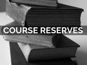 Course reserves as a teaching aid