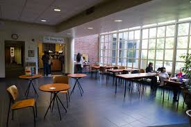 Students having refreshments at the Davey Café