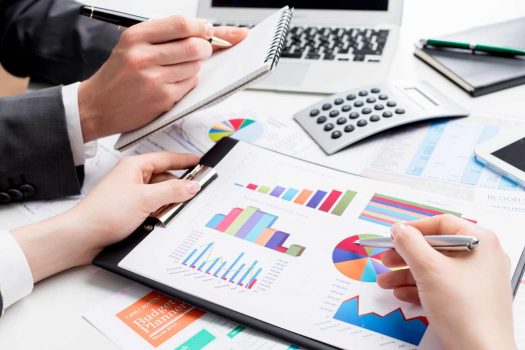 Graphs, pie charts and calculator