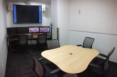 Video studio at the library