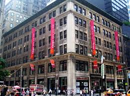 The Manhattan Library from the other side of the road