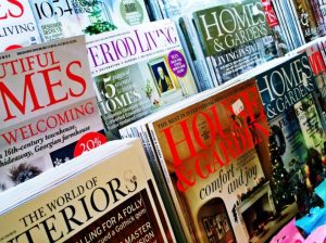 A photo of various journals, magazines, newsletters and newspapers.