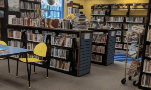 A segment of this library's interior