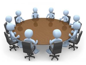 Image of a round table conference