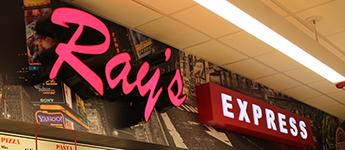 The counter board of Ray’s Express 