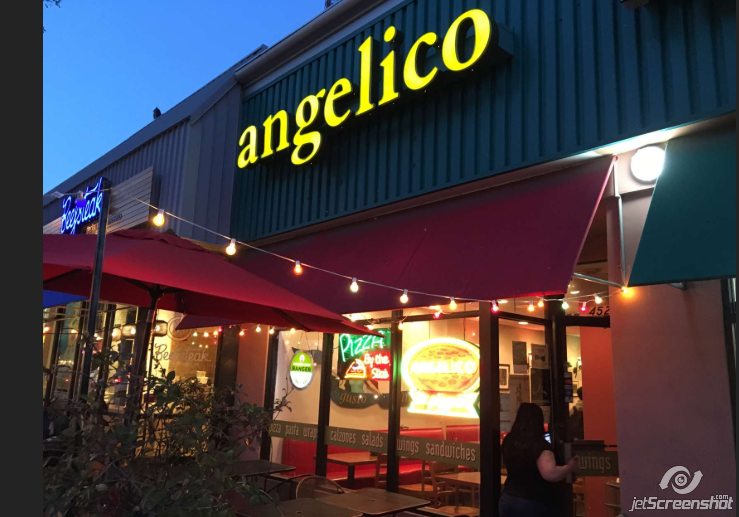 Front of Angelico restaurant