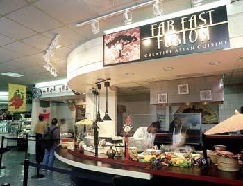Counter of Far East Fusion at Dining Area Student Centre