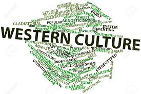 A word cloud of western cultural thought