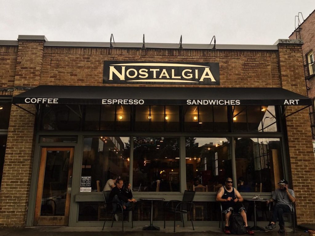 The frontage of Café Nostalgia