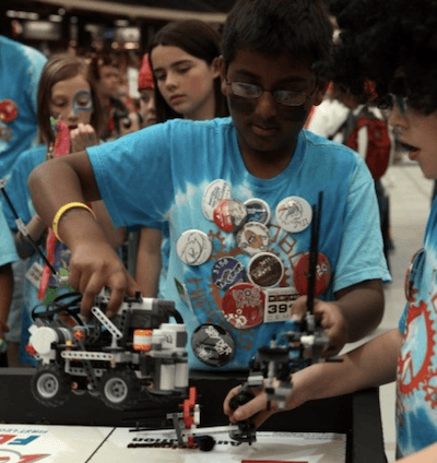 CLU hosting the student robotic tournament.