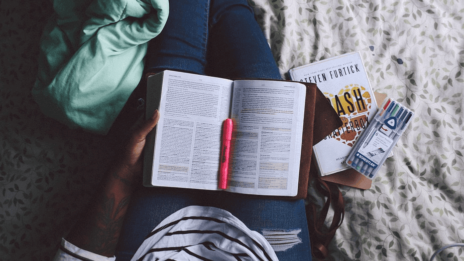 reading books