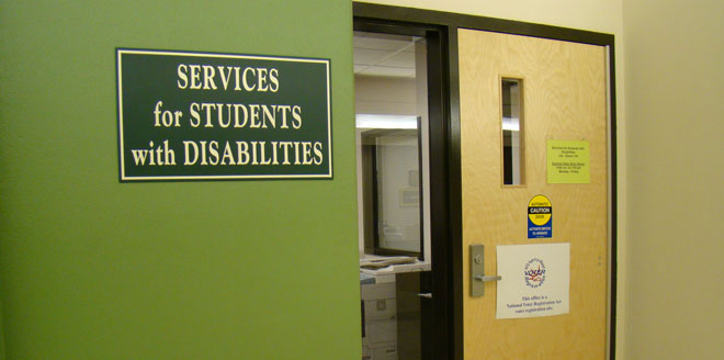 Pictorial view of students with disabilities unit