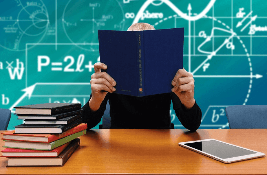 teacher reading book