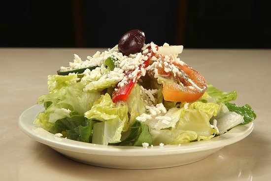 greek-salad serving in plate