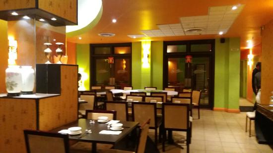 Inside of asian cafe