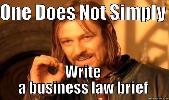 This is a funny picture of business law