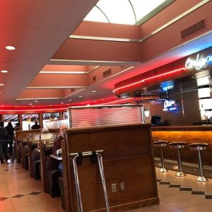 Inside the Drake Diner restaurant