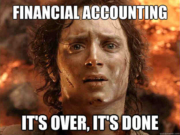 A funny meme of financial accounting